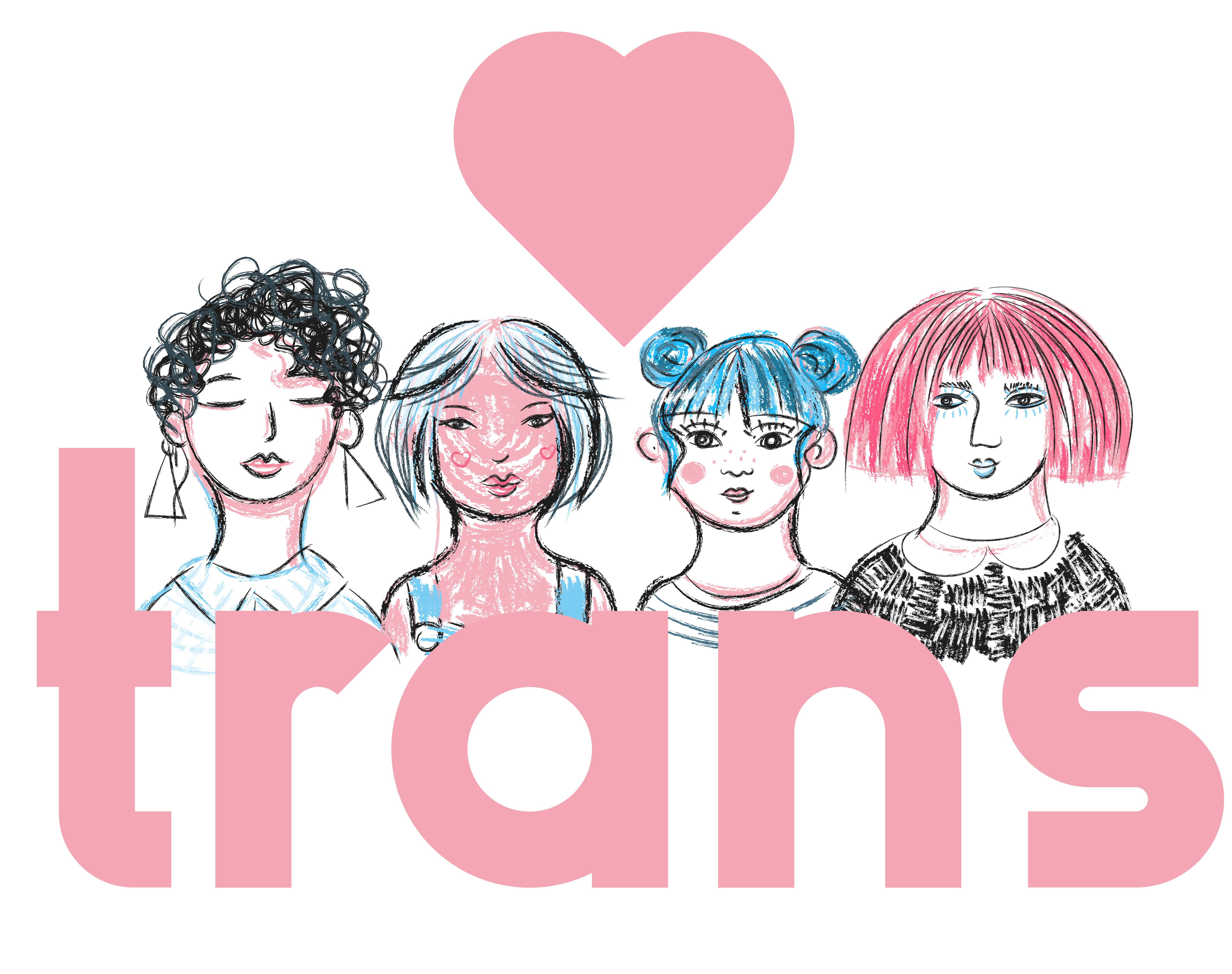 ilustración me amo trans